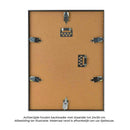 Luxe aluminium wissellijst met donker hout fineer FSC - Catch Utrecht