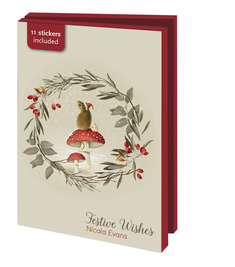 Festive wishes, Nicole Evans (incl. sluitstickers)