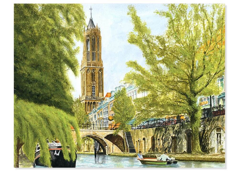 Hamburgerbrug, Utrecht (origineel aquarel) - Catch Utrecht