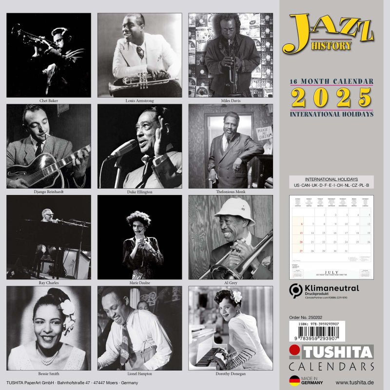 Jazz History - Jaarkalender 2025 - Catch Utrecht