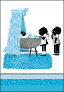 Jip en Janneke bij wieg, blauw - Catch Utrecht