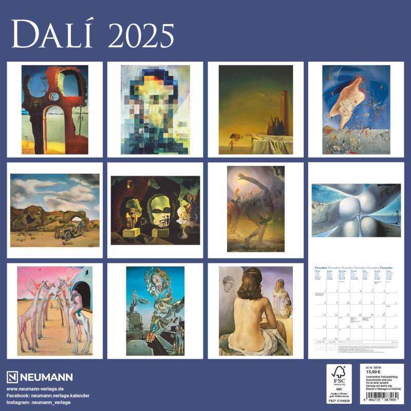 Salvador Dali - Jaarkalender 2025 - Catch Utrecht