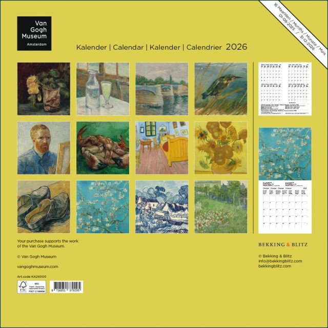 Van Gogh - maandkalender 2026 - Catch Utrecht