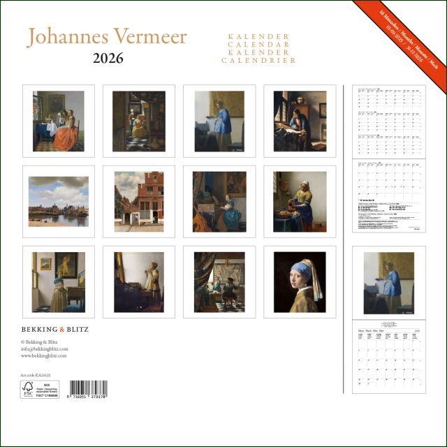Vermeer - Maandkalender 2026 - Catch Utrecht