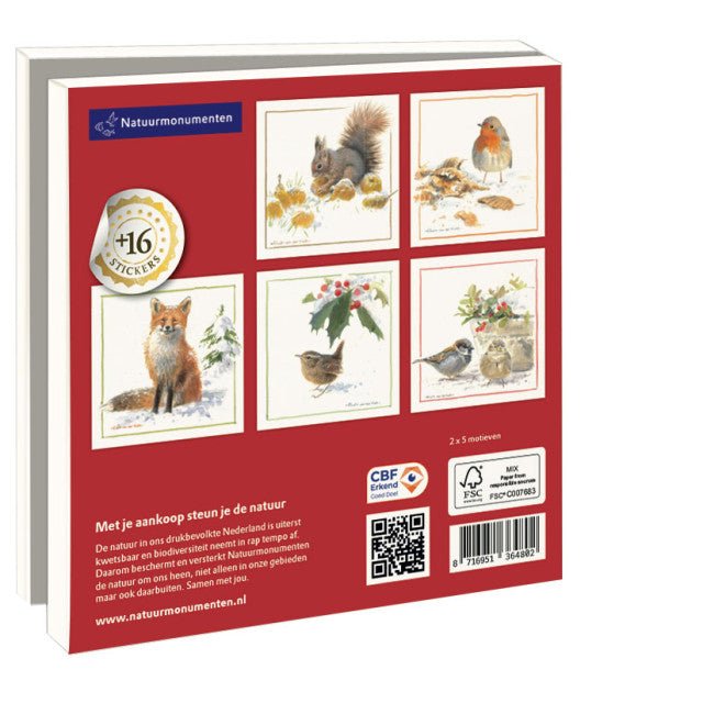 Dieren in de winter, Elwin van der Kolk, Natuurmonumenten (incl. sluitstickers) - Catch Utrecht