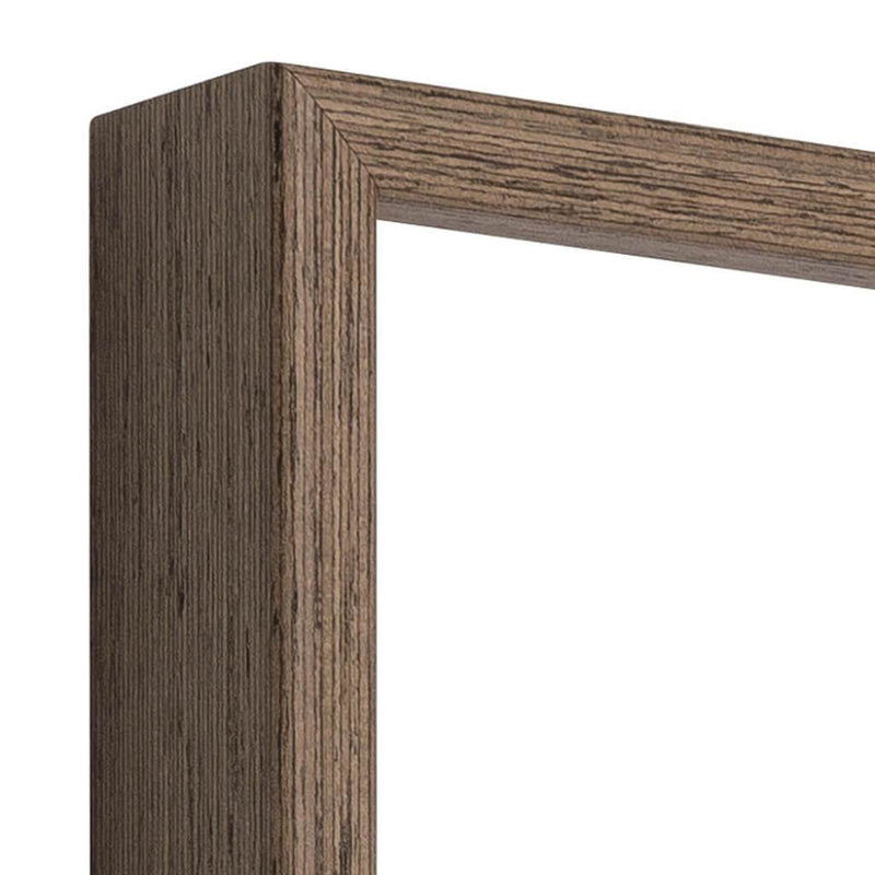 Luxe aluminium wissellijst met donker hout fineer FSC - Catch Utrecht