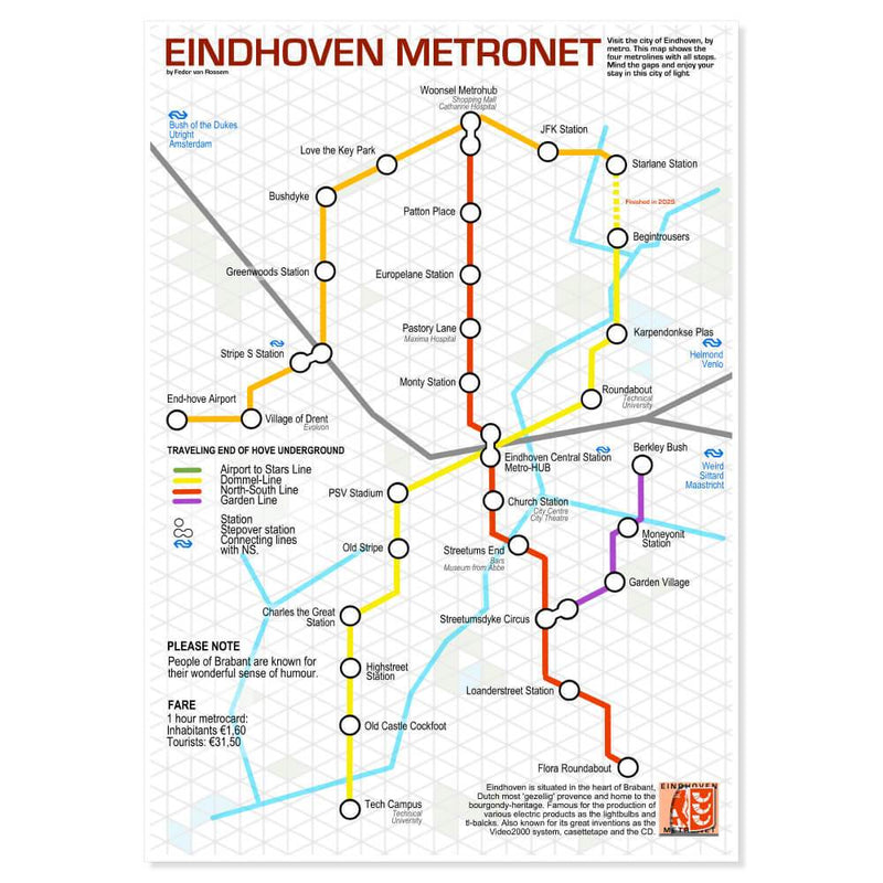 Metrokaart van Eindhoven - Catch Utrecht