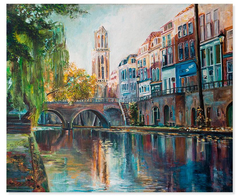 Oudegracht vanaf de Hamburgerbrug, Utrecht - Catch Utrecht