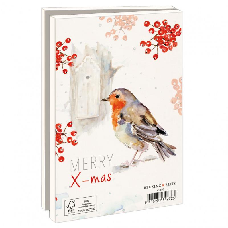 Red winter birds, Michelle Dujardin (incl. sluitstickers) - Catch Utrecht