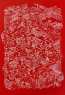 Stairway to Utrecht (zeefdruk rood) - Catch Utrecht