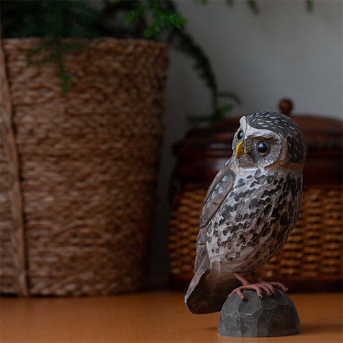 Uiltje - Houten vogel beeldje - Catch Utrecht